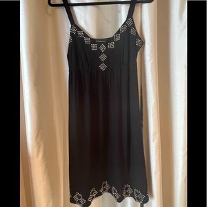 INC Black Sundress with Mini metal stud design Sz M